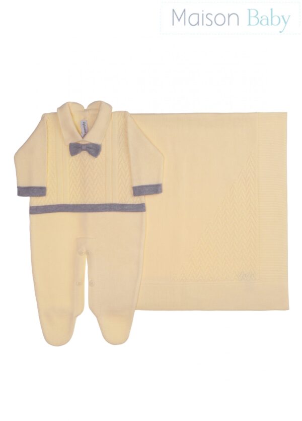 Conjunto Saída de Maternidade Zig Zag - Amarela