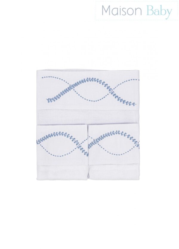 Kit Fralda - 3 peças - Azul - Maison Baby