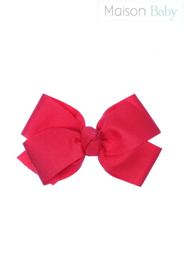 Presilha Laço Gorgurão Vermelho - G - Maison Baby