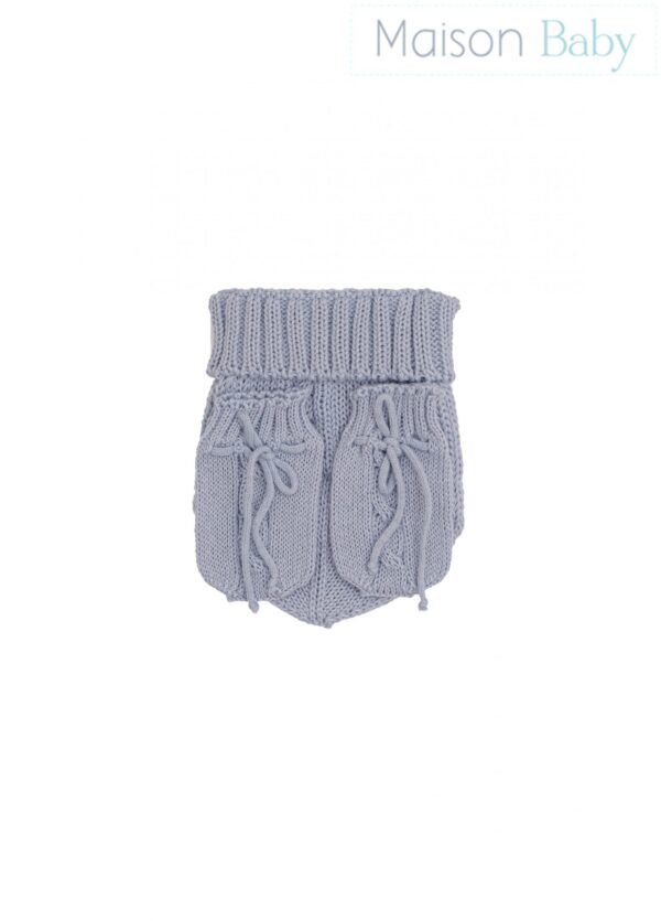 Conjunto de Gorro e Luva - Azul - Maison Baby