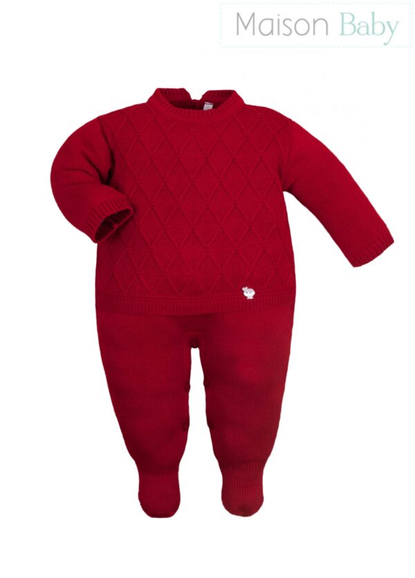 Macacão Losango Aran - Vermelho