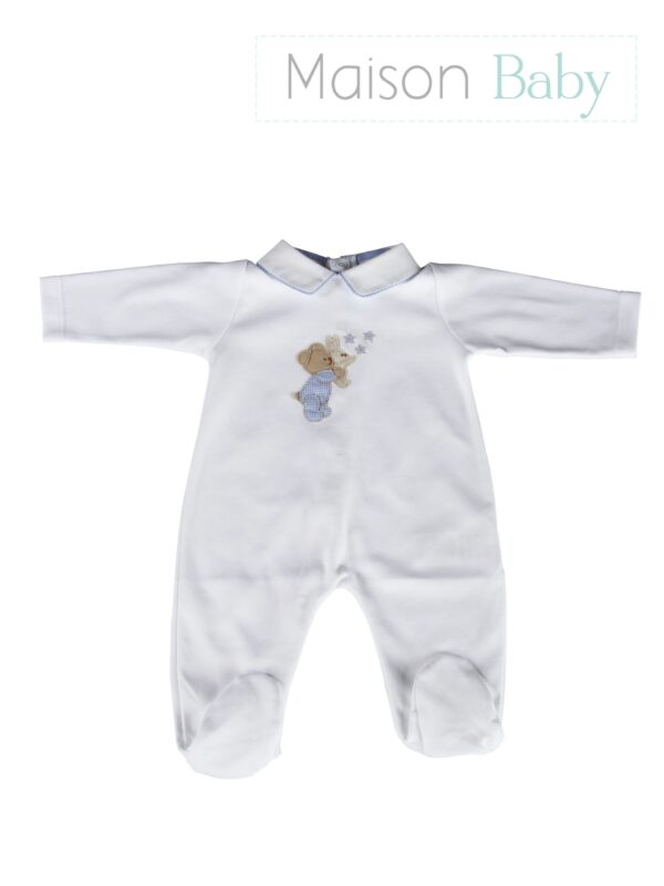 Macacão Urso Coelho Estrelas Celeste