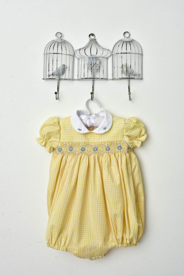 Romper de Xadrez Amarelo