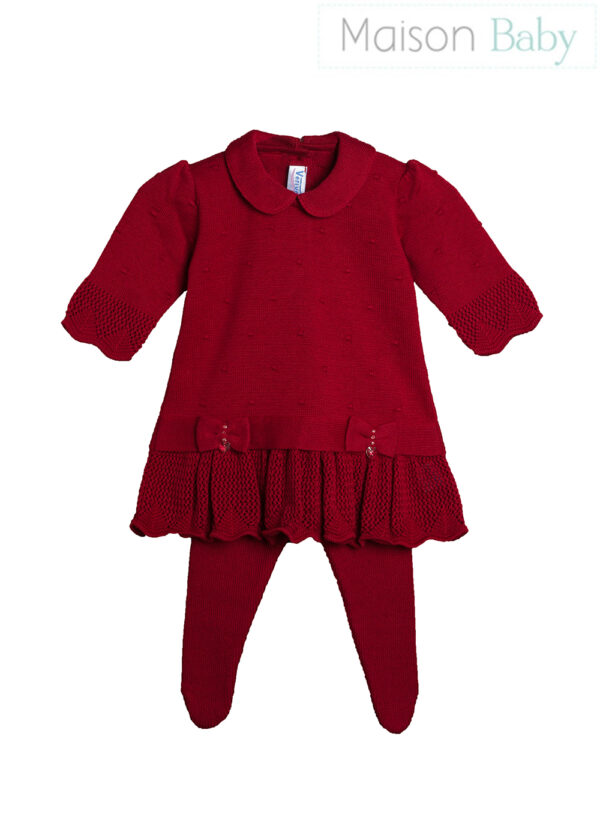 Saída de Maternidade Vestido Vermelho - Corações