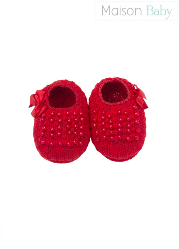 Sapatinho de Tricot Vermelho