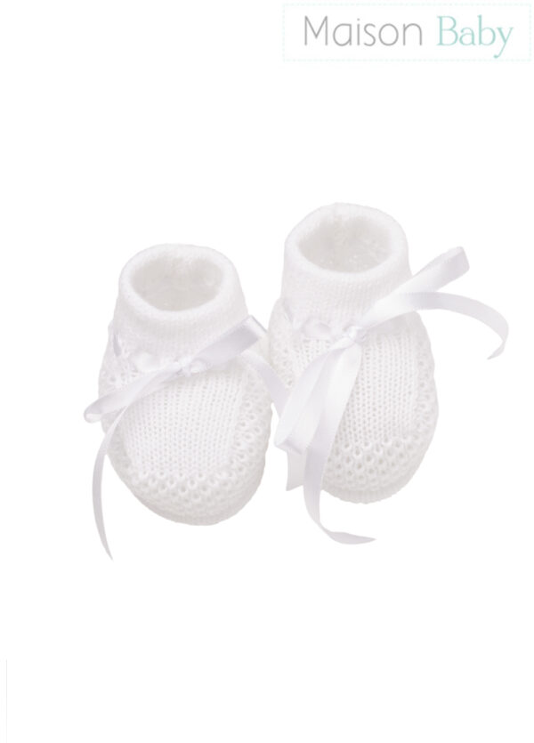 Sapatinho de Tricot Branco - Unisex