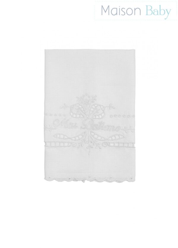 Toalha Meu Batizado Laço - Maison Baby