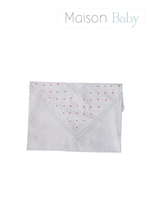 Vira manta poás vermelho - Maison Baby